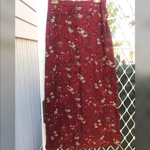 Red floral skirt from Mossimo